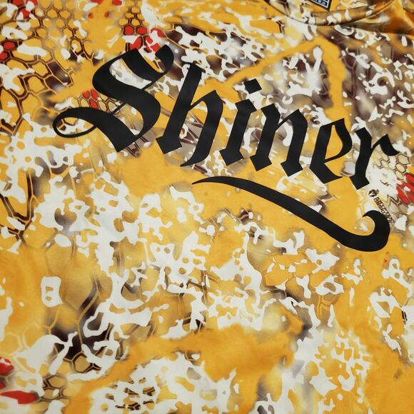 Shiner Beer Kryptek Battlefield to Back Country Shirt Sz XL Gold Camo - Picture 4 of 4